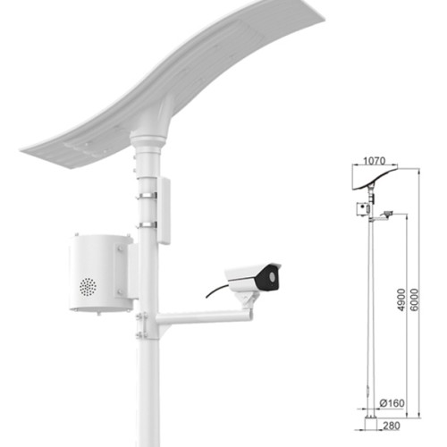 HD Wireless Solar Monitoring Or Surveillance System With Flexible Solar Panel-Lithim Battery