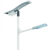 30W LED Wave Solar Street Light with flexible PV on top of pole