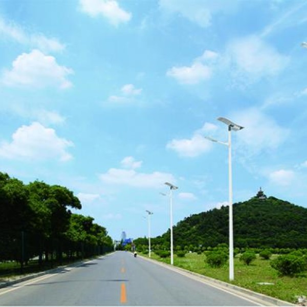 30W LED Wave Solar Street Light With Flexible PV On Top Of Pole