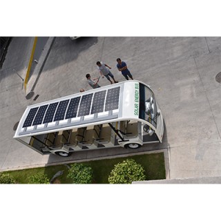 800W high efficiency flexible solar panel for solar energy bus application