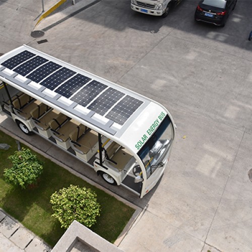 Solar Energy Bus with 800W flexible solar panel power 2FCM048