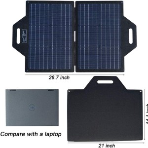 60W Portable Solar Charger With 1mm Fiber Glass Inside