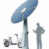 800W Power Solar Multi Function Charging Pole With Sun Tracking System For E-Bike Charge