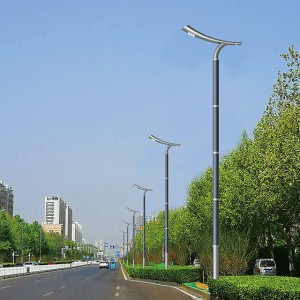 High Power Vertical Solar street light with solar cylindrical on pole 2FSG116