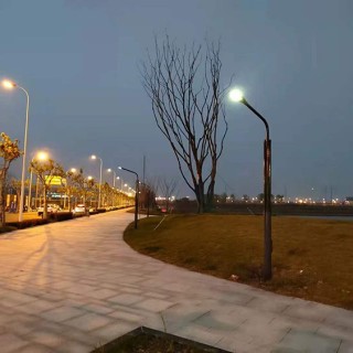30W LED solar wrap pole for street light project-Model: 2FSG119