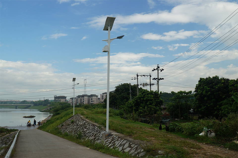 20W LED solar street light wit flexible solar panel(SUNPOWER solar cells)-NEWLIGHT ENERGY