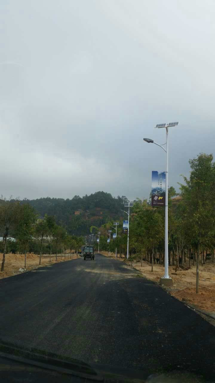 80W High power LED solar street light with flexible solar panels China-NEWLIGHT ENERGY