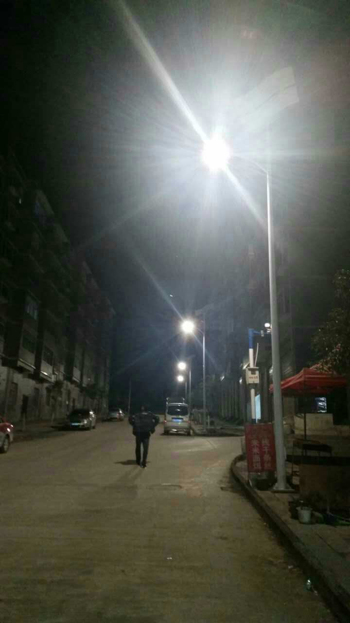80W High power LED solar street light with flexible solar panels China-NEWLIGHT ENERGY