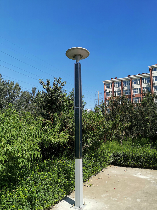 LED Solar Light Post With Flexible Solar Panel On Square Pole-NEWLIGHT ENERGY