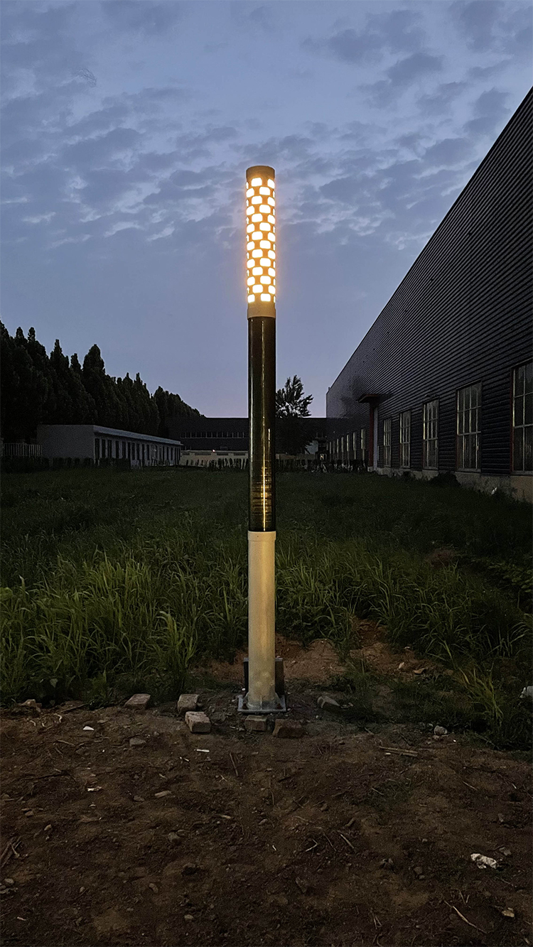 20W LED solar wrap pole with flexible solar panelNEWLIGHT ENERGY