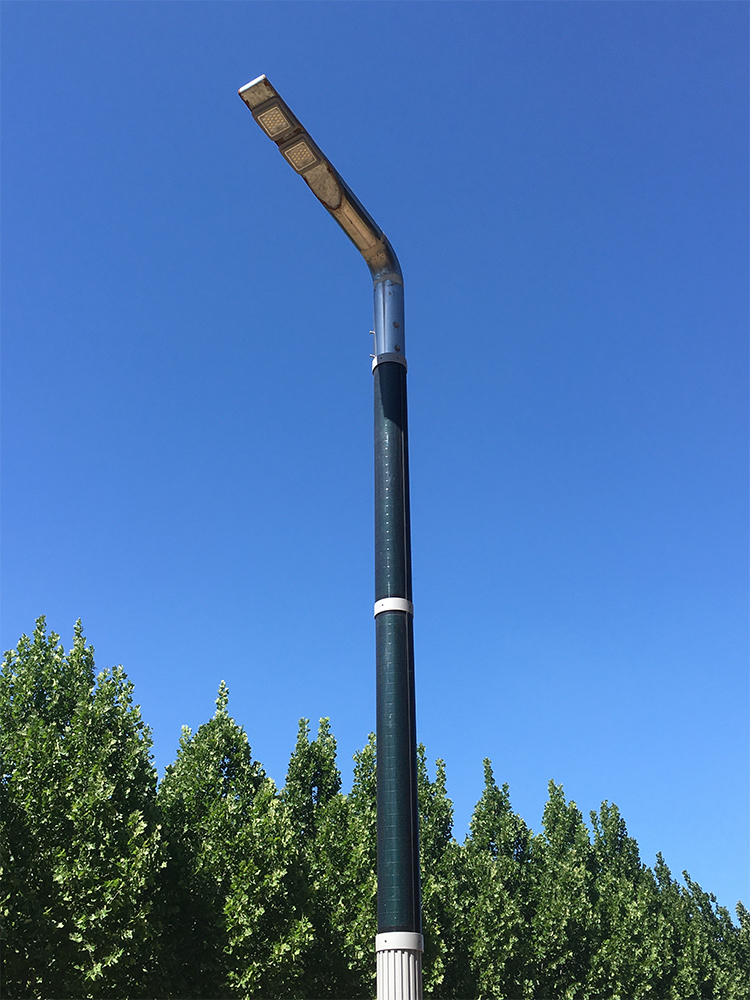 Solar wrap pole solar vertical light for 7 style design