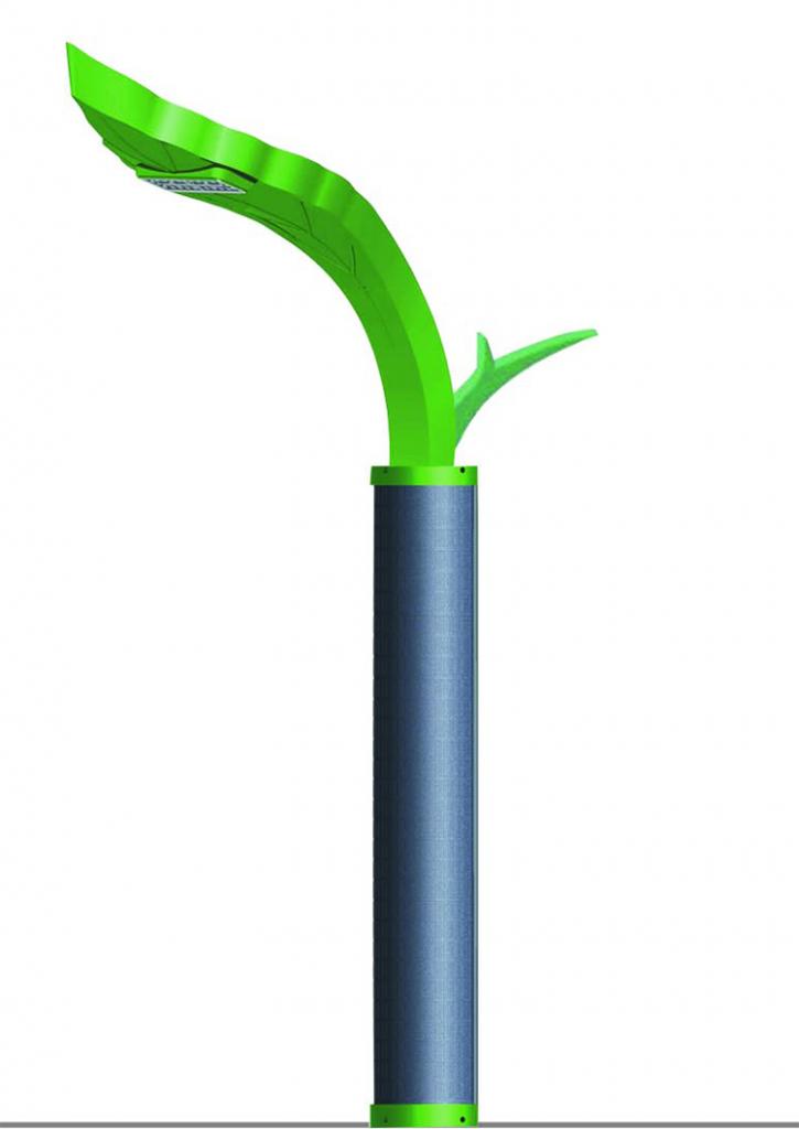 40W Solar Tree With Flexible Solar Panel On Pole 2FSG044-NEWLIGHT ENERGY 40W Solar Tree With Flexible Solar Panel On Pole 2FSG044-NEWLIGHT ENERGY