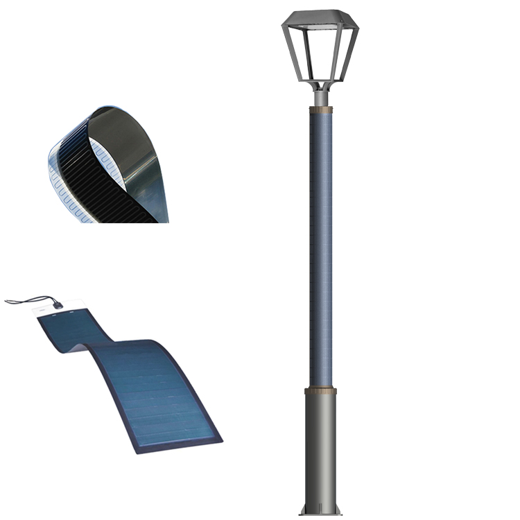 20W Vertical solar light pole for garden design 2FSG052-NEWLIGHT ENERGY
