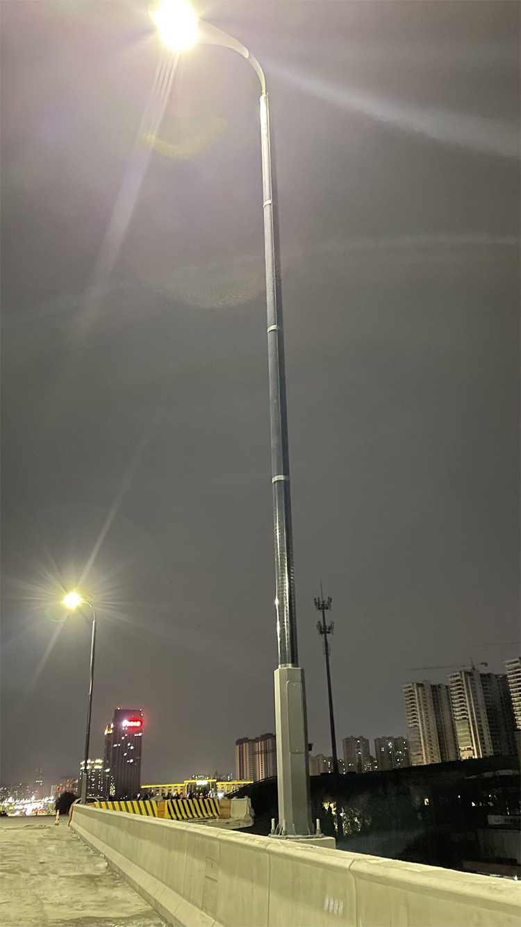 100W LED solar wrap pole for street light project- Model:2FSG118-NEWLIGHT ENERGY