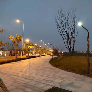 30W LED solar wrap pole for street light project-Model: 2FSG119