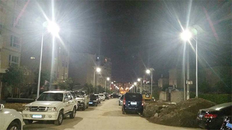 60W LED solar street light with flexible solar panel project in Yunnan, China-NEWLIGHT ENERGY