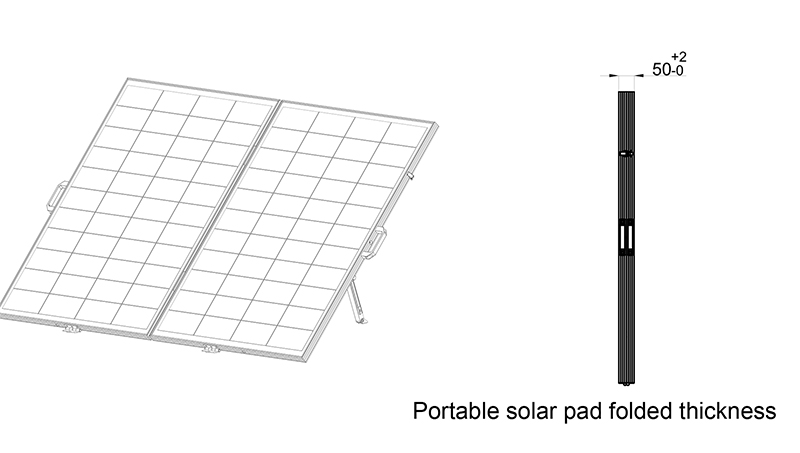 220W Portable Solar Charge Case With Frame Case-NEWLIGHT ENERGY