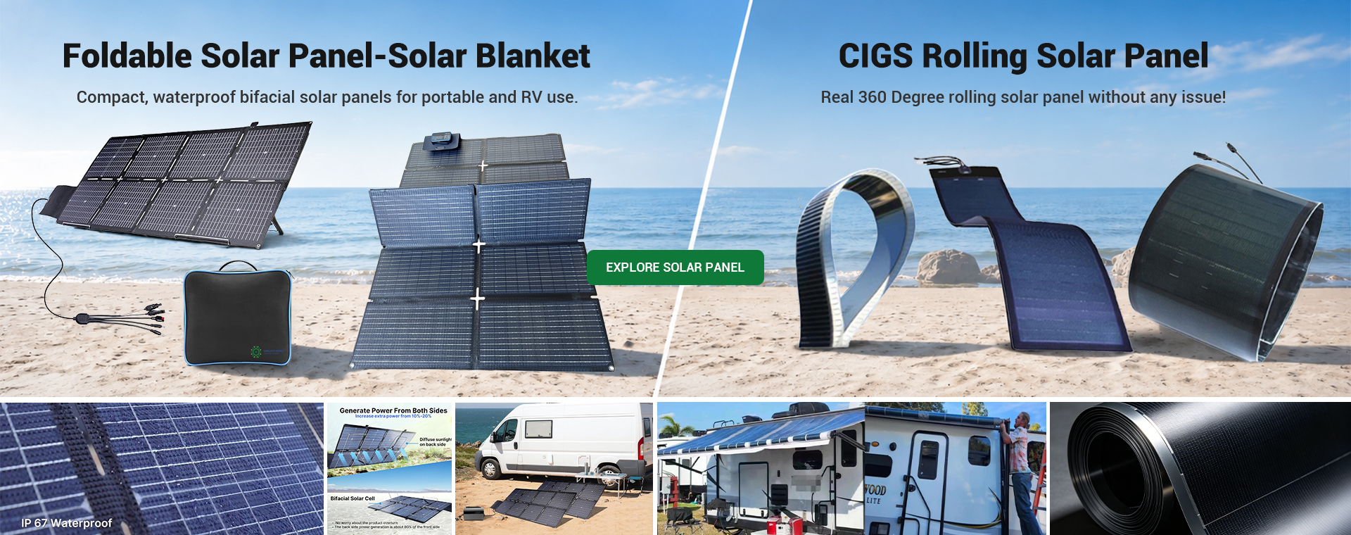 Foldable & Rolling Solar Panels